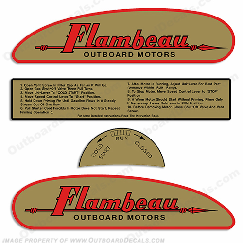 1946-1956 Flambeau Decal Kit INCR10Aug2021