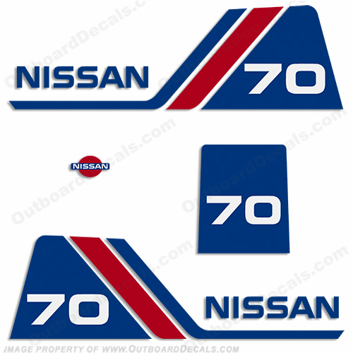 Nissan 70hp Decal Kit - 1984 - 1995 INCR10Aug2021