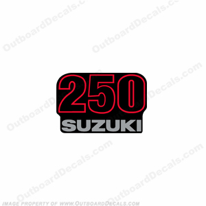 Suzuki Single "250" Decal - Rear INCR10Aug2021