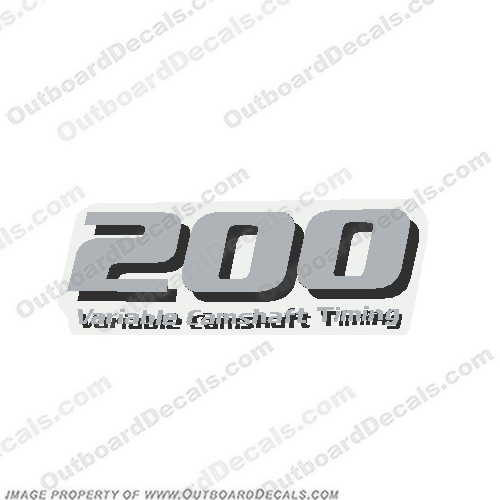 Yamaha outboard "200 Variable Camshaft Timing"  Decal - Rear INCR10Aug2021