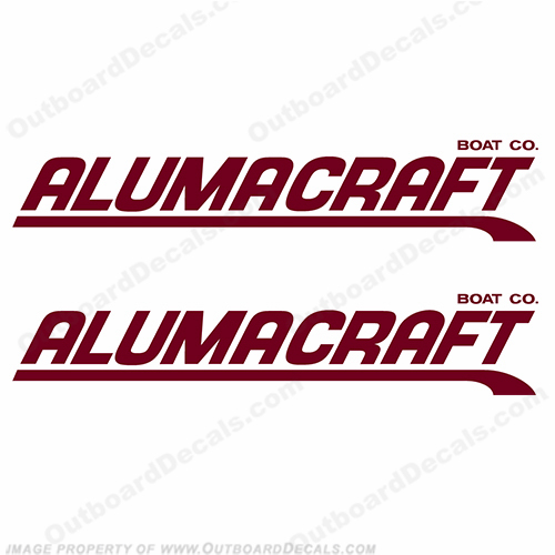 Alumacraft Boat Logo Decals - Style 3 (Set of 2) aluma craft, INCR10Aug2021