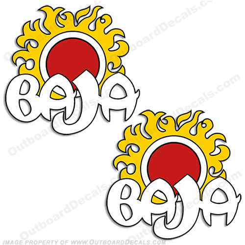 Baja Boat Logo Sun Decal (Set of 2) INCR10Aug2021