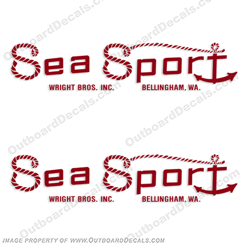 Sea Sport Boat Decals - Any Color! seasport, sea-sport, sea, sport, INCR10Aug2021
