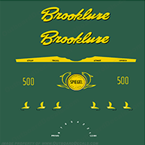 Brooklure 5 HP Decals 5hp, 5-hp, brook lure, INCR10Aug2021