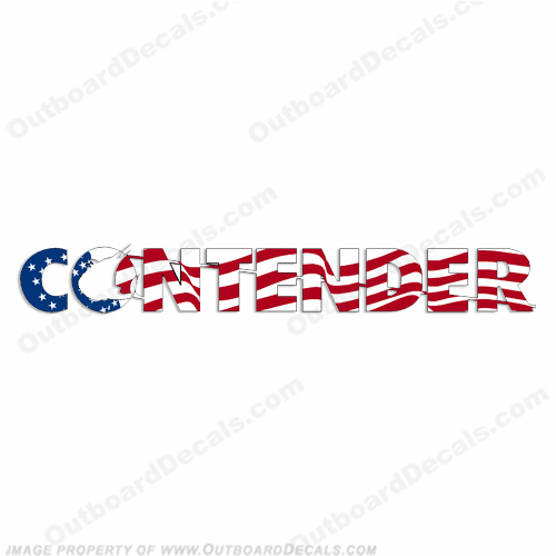 Contender Boat Logo Decal Waving Flag INCR10Aug2021