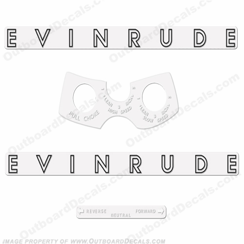 Evinrude 1962 10hp Decal Kit INCR10Aug2021