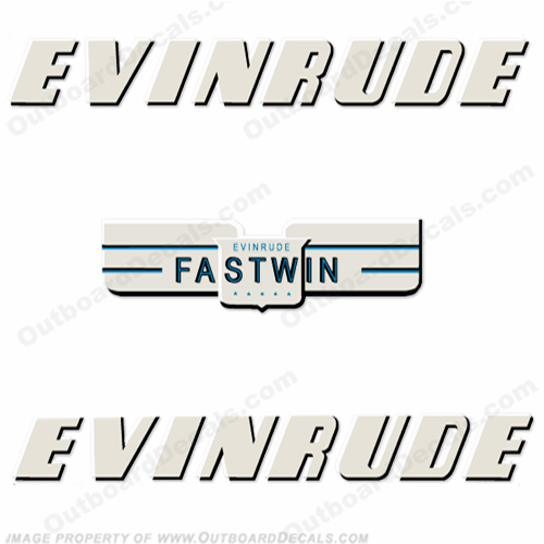 Evinrude 1950 14hp Decal Kit 