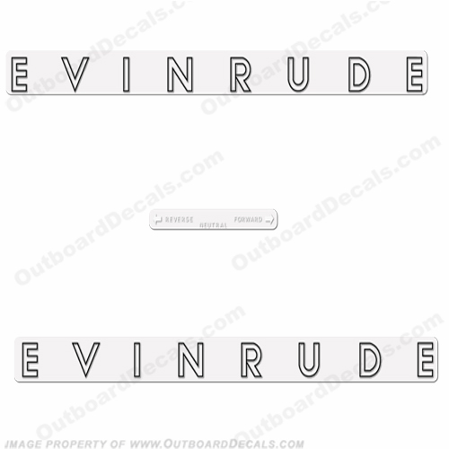 Evinrude 1962 28hp Decal Kit INCR10Aug2021