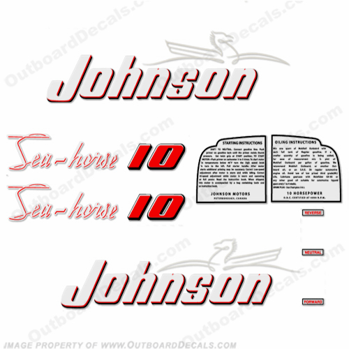 Johnson 1953 10hp Decals INCR10Aug2021