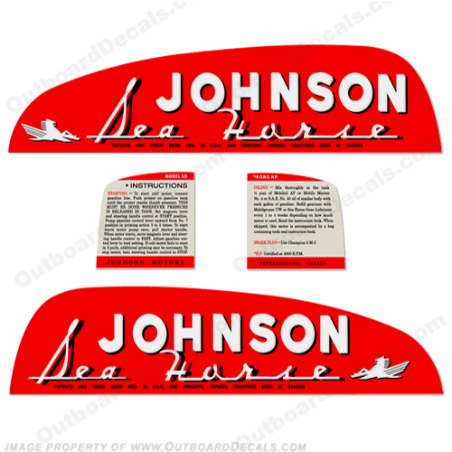 Johnson 1949 16hp Decals INCR10Aug2021