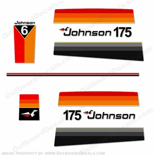 Johnson 1977 175hp Decals INCR10Aug2021