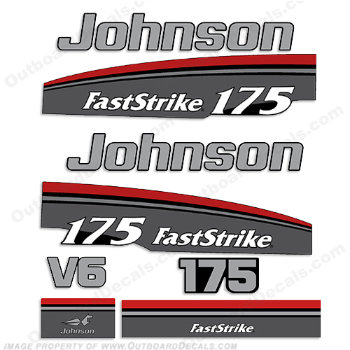 Johnson 175hp Fast Strike Decals 1997 - 1998 faststrike, 175, 175 hp, INCR10Aug2021
