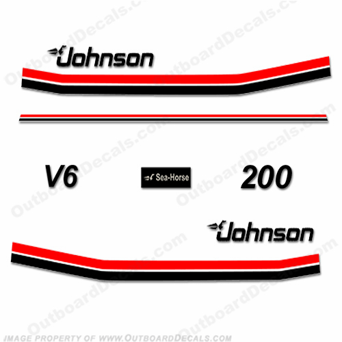 Johnson 1983 200hp Decals 