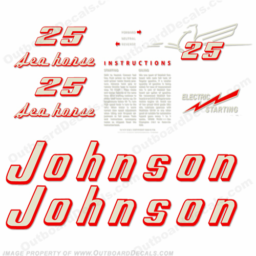 Johnson 1955 25hp - Electric Decals INCR10Aug2021