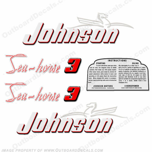 Johnson 1953 3hp Decals INCR10Aug2021
