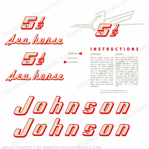 Johnson 1955 5.5hp Decals INCR10Aug2021