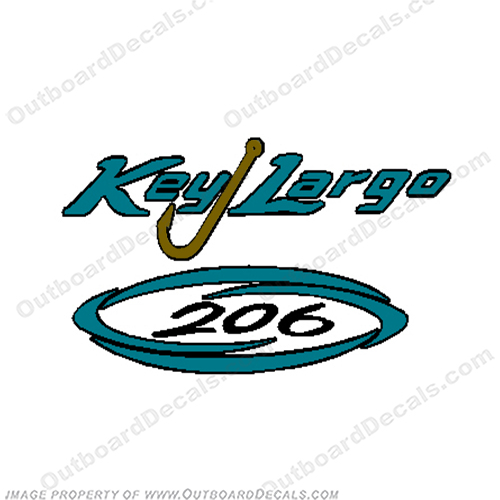 Key Largo 206 Boat Console Decal  keylargo, 206,INCR10Aug2021