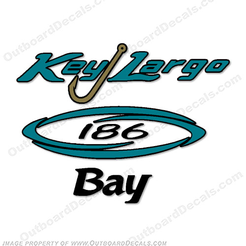 Key Largo 186 Bay Center Console Decal INCR10Aug2021