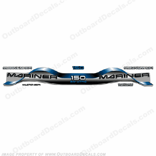Mariner 150hp 2.0 Decal Kit - Blue INCR10Aug2021