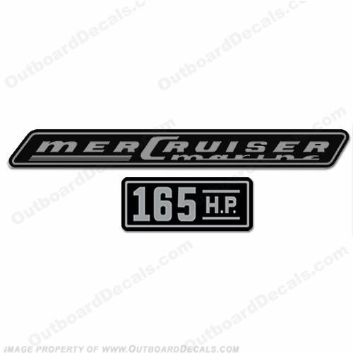 Mercruiser 165hp Decals - 1970 INCR10Aug2021