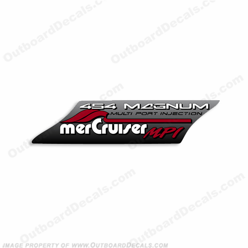 Mercruiser 454 MPI Decal mer, cruiser, mercury, mpi, mag, multiport, multi, port, injection, mercruiser, magnum, INCR10Aug2021