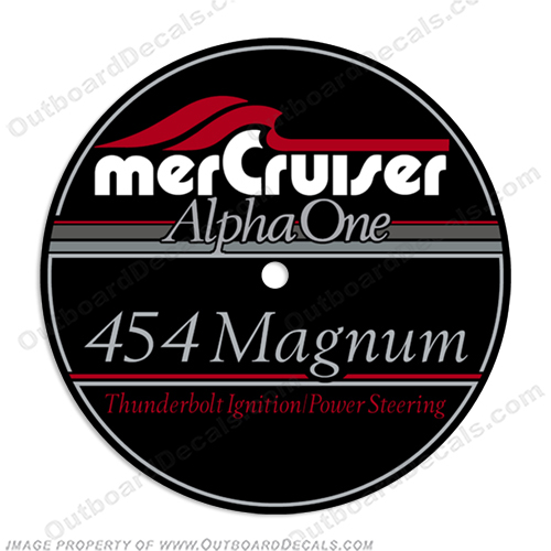 Mercruiser 454 Magnum Flame Arrestor Decal  mercruiser, mer, cruiser, 43, 4, 3, mpi, engine, valve, 454, flame, arrestor, mercury, decal, sticker, INCR10Aug2021