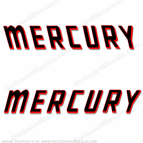 Mercury 1960 3hp - 8hp Decal Kit 