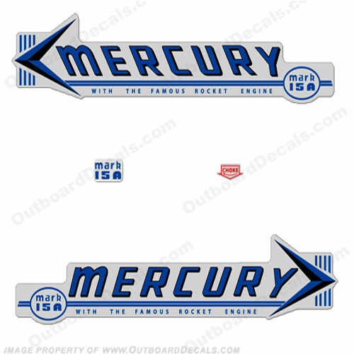 Mercury 1959 Mark 15A MK6A Blue Decals INCR10Aug2021
