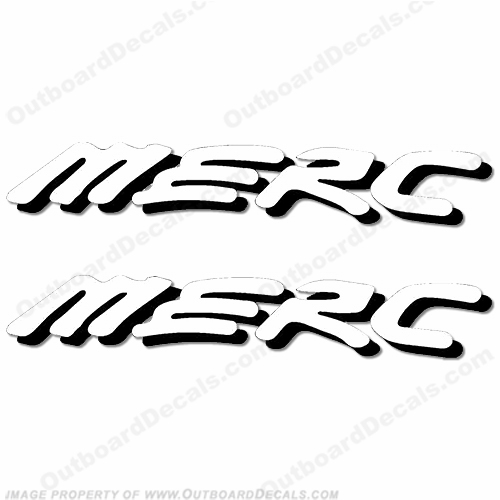 MERC Decal (Set of 2) - White/Grey INCR10Aug2021