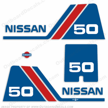 Nissan 50hp Decal Kit - 1984 - 1995 INCR10Aug2021
