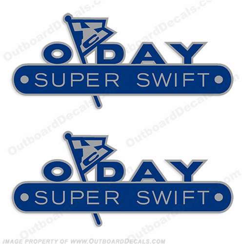 ODay Super Swift Boat Decals (Set of 2) INCR10Aug2021