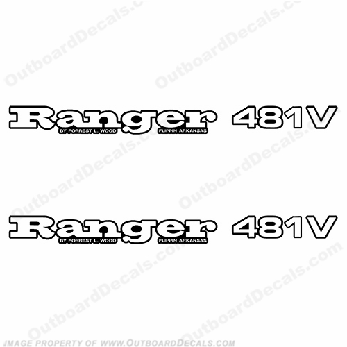 Ranger 481V Decals (Set of 2) - Any Color! INCR10Aug2021