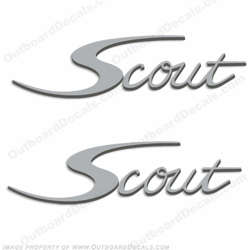Scout Boat Logo Decals - Any Color! INCR10Aug2021