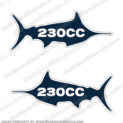 Sea Fox 230CC Decals  boat, decal, seafox, 257, 257cc, cc, console, center, hull, type, model, sticker, INCR10Aug2021
