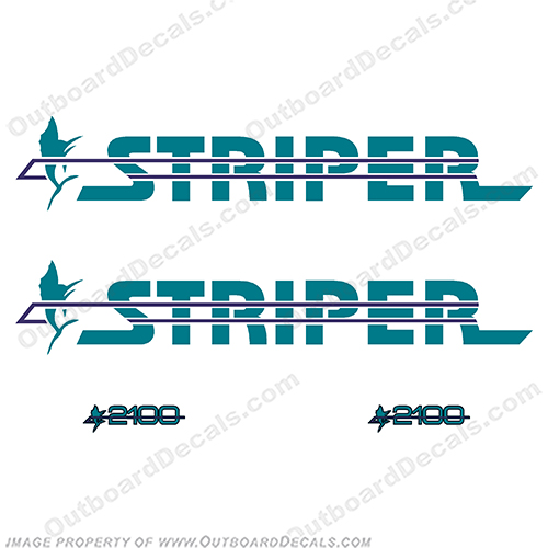 Seaswirl Striper 2100 Boat Decal Package  sea, swirl, seaswirl, striper, 1850, 2100, boat, logo, decal, sticker, package, kit, set, INCR10Aug2021