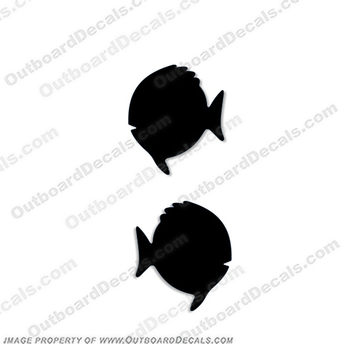 Sunfish "Fish" Sail Boat Sail Logo Decal - Any Color!   sunfish, sun, fish, boat, logo, decal, decals, stickers, set, of, 2, two, any, color, black