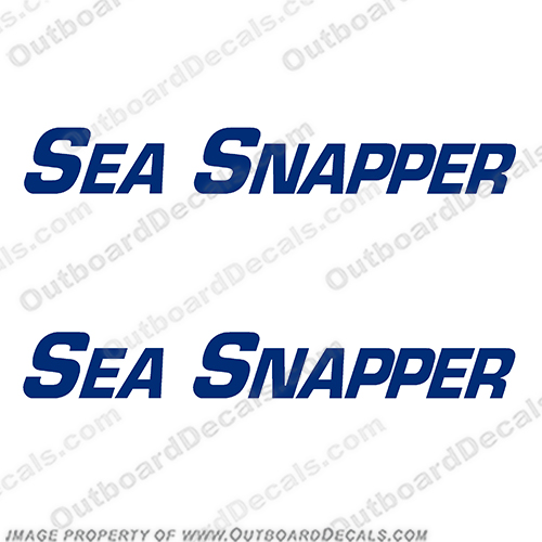 Sylvan Sea Snapper Boat Logo Decal (Set of 2)  boat, logo, decal, boats, sylvan, sea, snapper, sticker, decal, marking, 1990, 1991, 1992, 1993, 1994, 1995, 1996, 1997, 1998, 1999, INCR10Aug2021