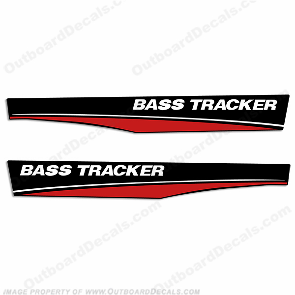 Bass Tracker Boat Decals - Red INCR10Aug2021