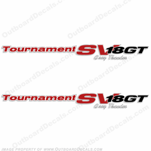 Tracker Tournament SV 18GT "Grey Thunder" Decals (Set of 2)  INCR10Aug2021
