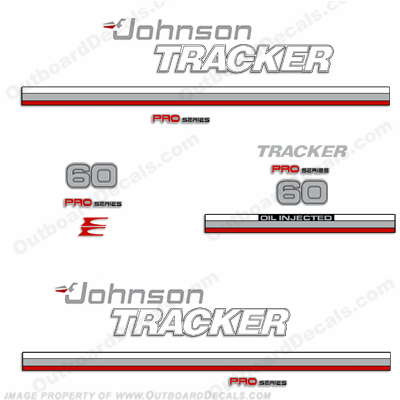 Johnson 1981 Tracker 60hp Decal Kit - Red INCR10Aug2021