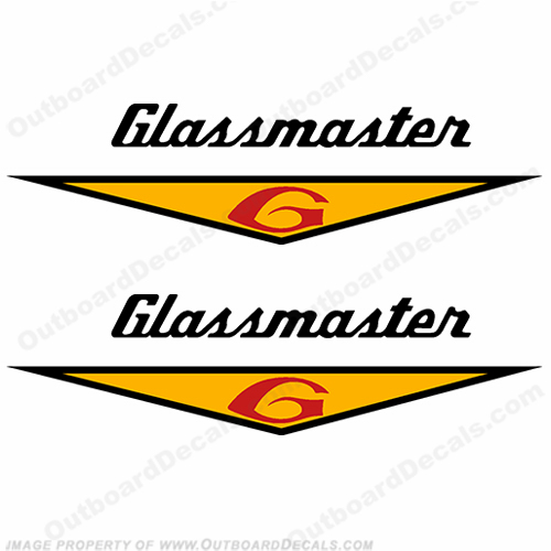 Glassmaster Boat Decals (Set of 2) - Yellow INCR10Aug2021