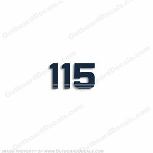 Evinrude Single "115" Decal 1993 - 1997 INCR10Aug2021