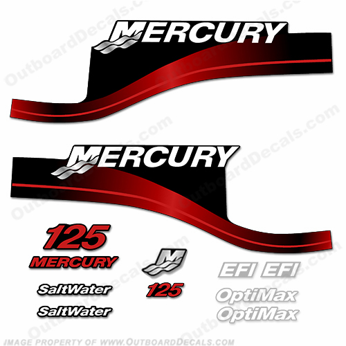 decal aufkleber adesivo sticker set 1999-2004 Mercury 6.0 outboard