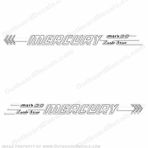 Mercury 1956 30HP Outboard Engine Decals INCR10Aug2021