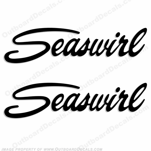 SeaSwirl Boat Logo Decals - Any Color! INCR10Aug2021