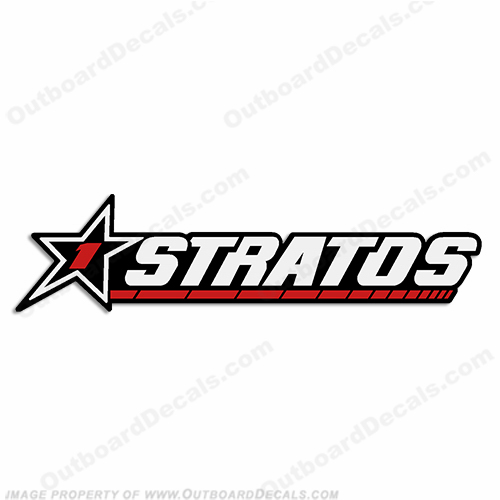 Stratos 1 Boats Logo Decal - Older Style INCR10Aug2021