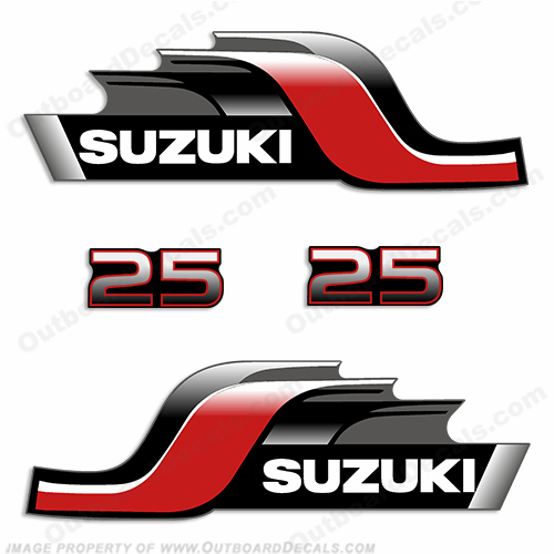 Suzuki DT25 25hp Decal Kit - 1998-1999 INCR10Aug2021