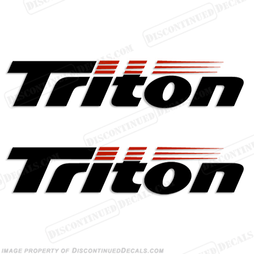 Triton Boat Logo Decals (Set of 2) - Style 1 INCR10Aug2021