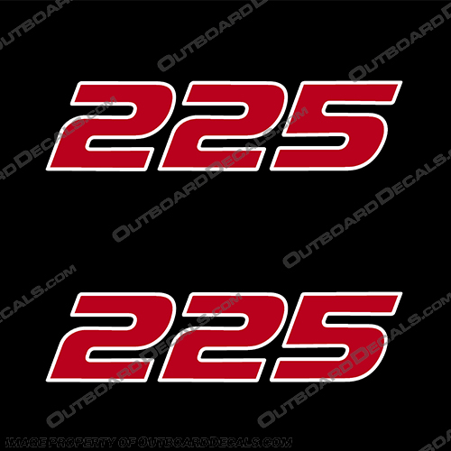 Mercury ProXS 225 2019 and Up Decals - (Set of 2) 2-Colors Mercury, ProXS, 225, 2019, 2019+, Decal, Decals, 2, Color, 2 Color, 2 Colors, 2-Color