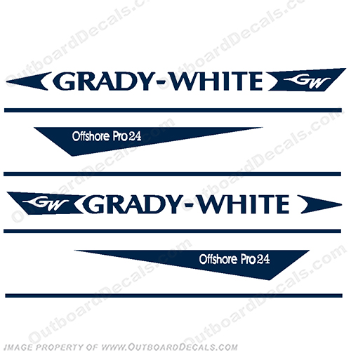 Grady White Offshore Pro 24 Decal Kit INCR10Aug2021